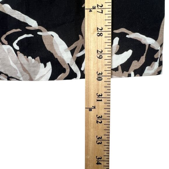 Banana Republic Strapless Floral Dress Linen Blend Black Size 0 Cocktail Chic - Picture 15 of 15